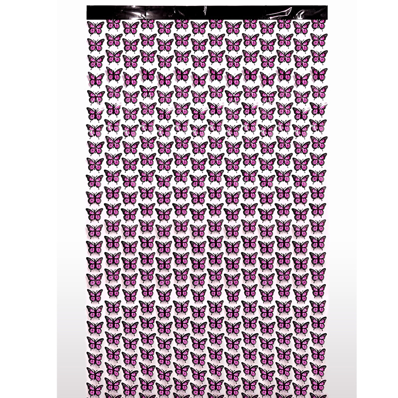 Butterfly Door Curtain 1*2m Pink Tinsel Curtain