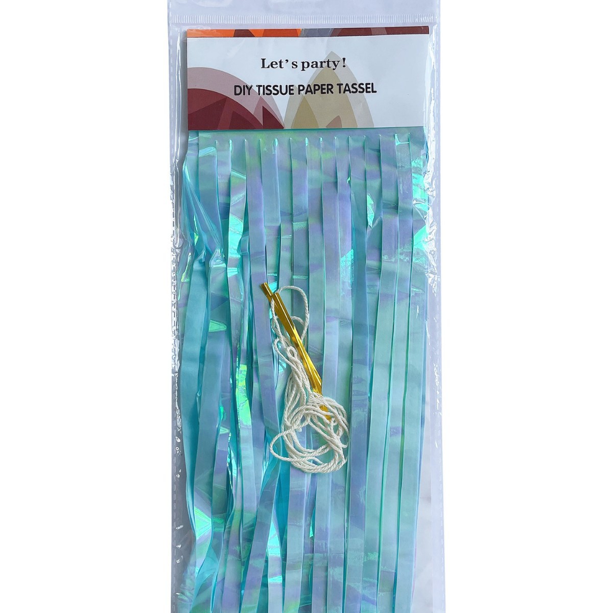  Dazzling Color 1*2m Light Blue Tinsel