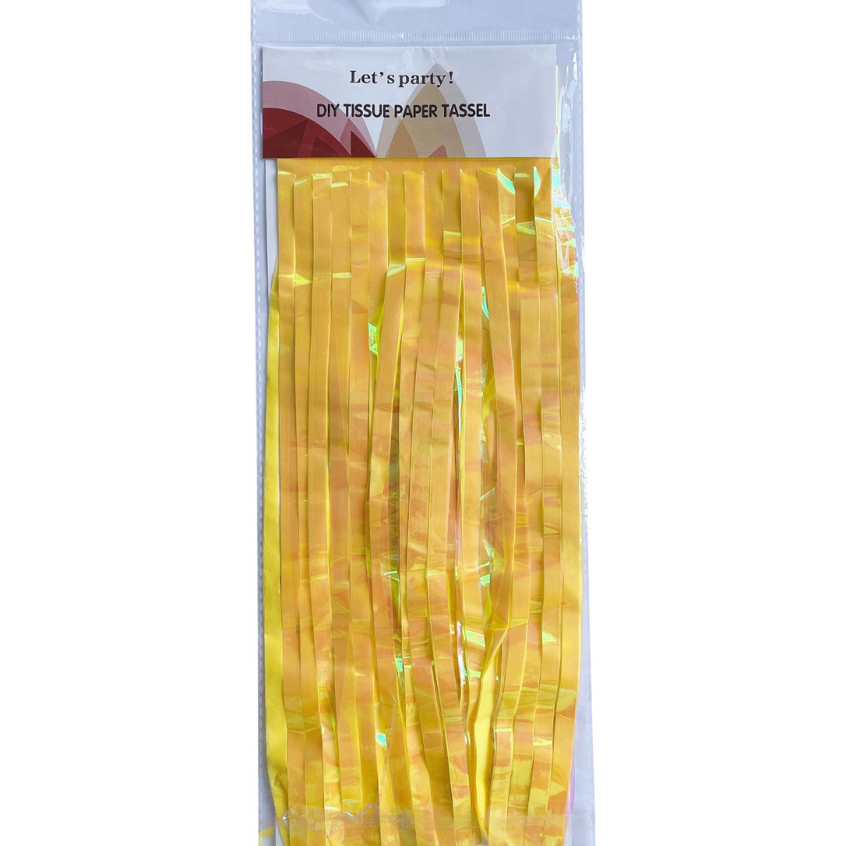  Dazzling Color 1*2m Bright Yellow Tinsel