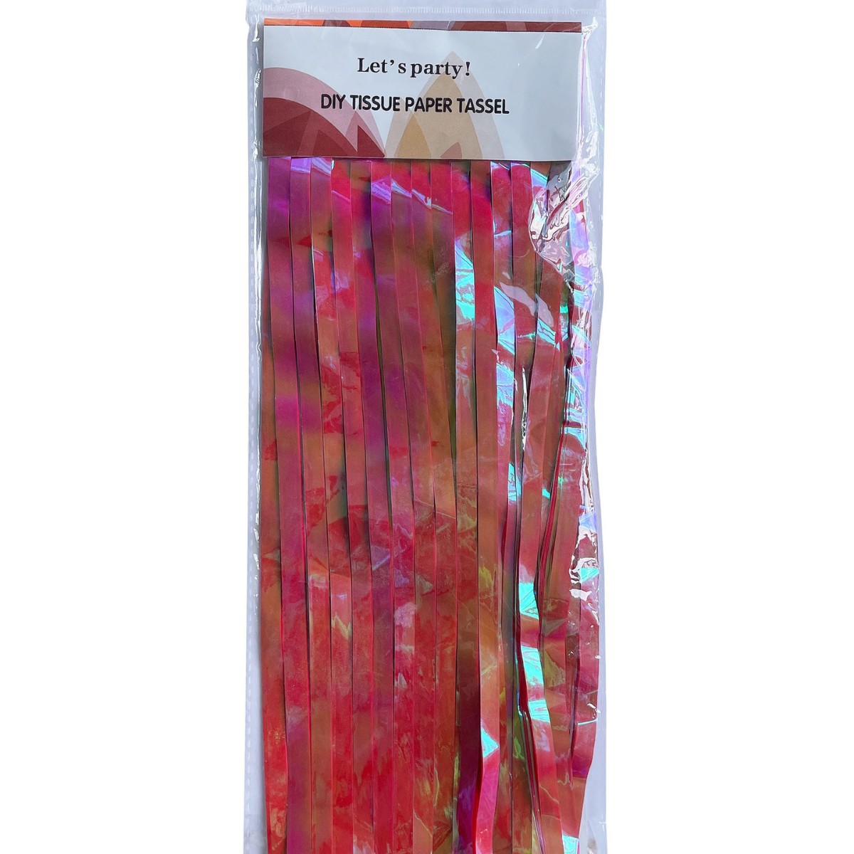  Dazzling Color 1*2m Red Tinsel