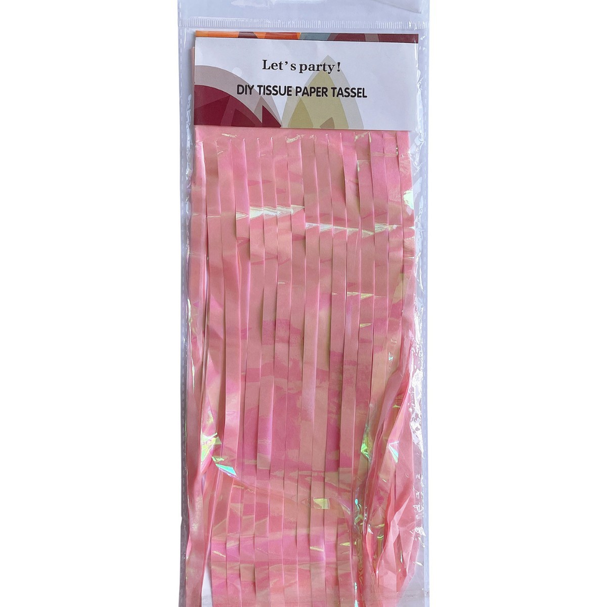  Dazzling Color 1*2m Light Pink Tinsel
