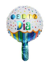 18 inch White Round Aluminum Foil Balloon