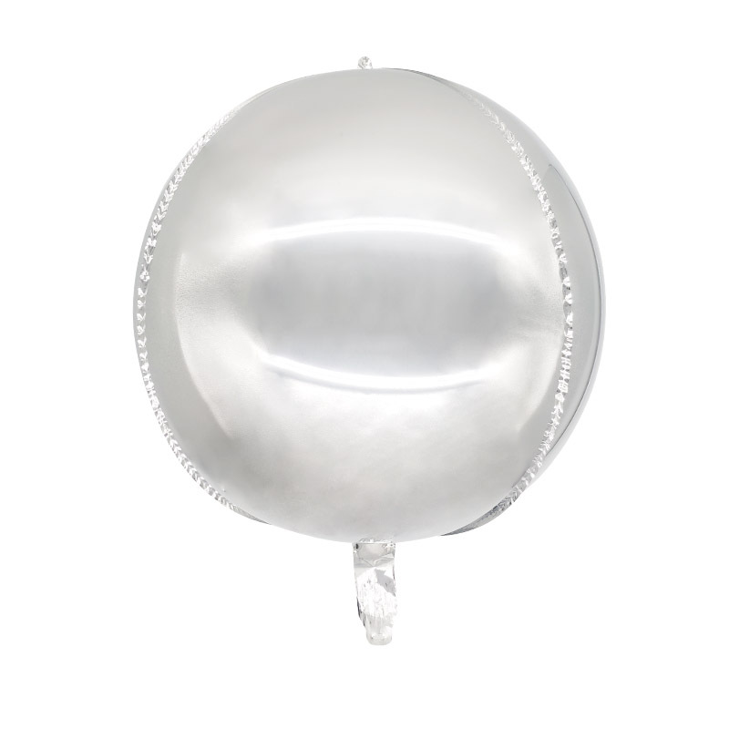 18 inch Silver Round Shaped Foil Balloon