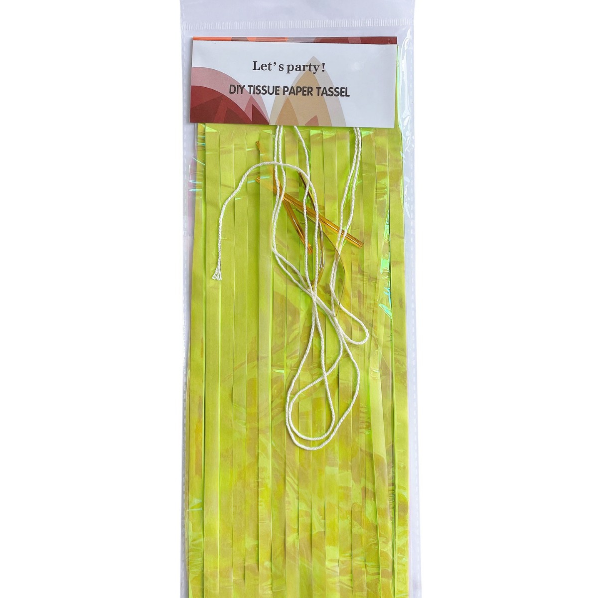  Dazzling Color 1*2m Fruit Green Tinsel