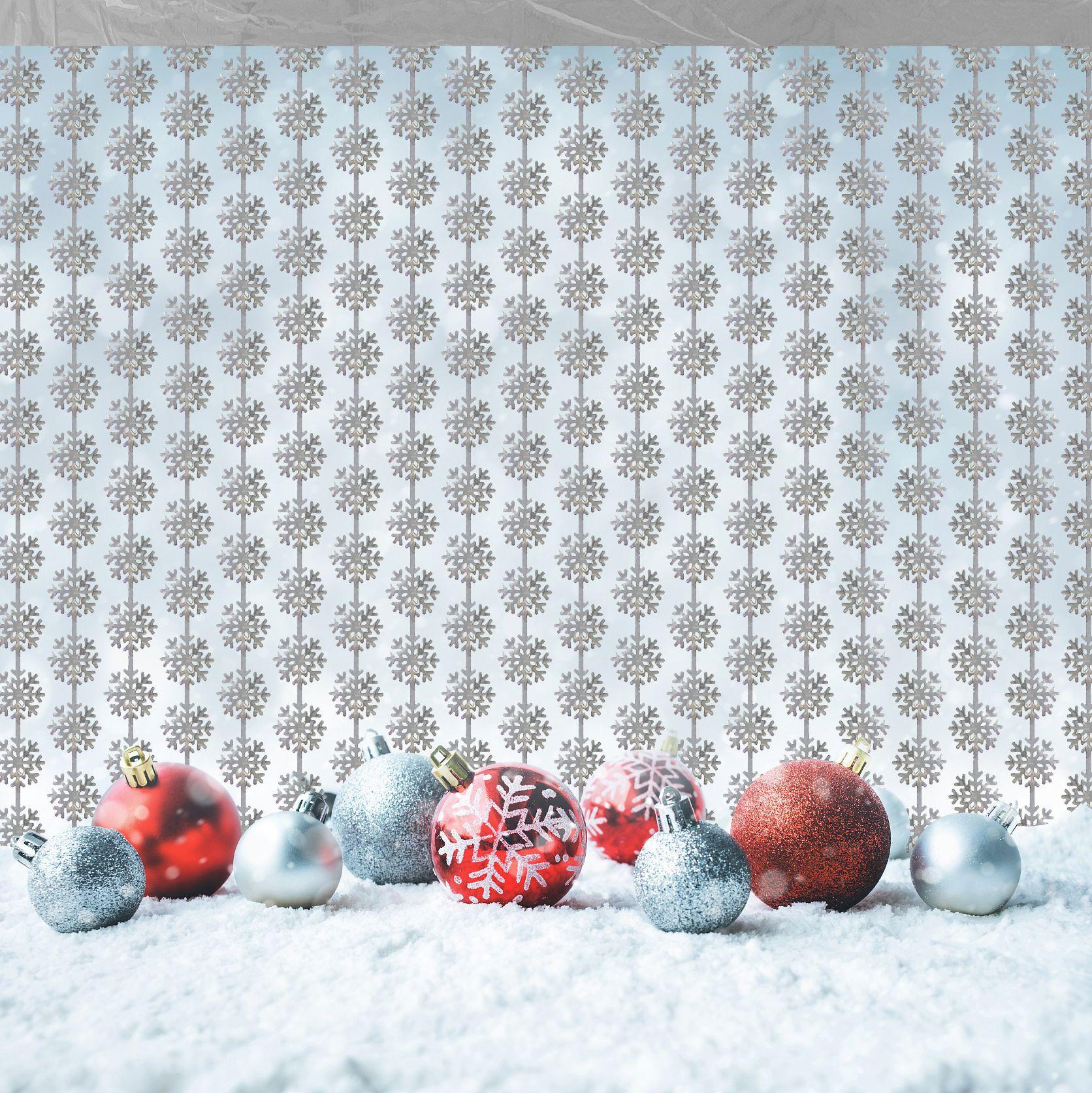 Bright Snowflake Door Curtain 1*2m Tinsel Curtain