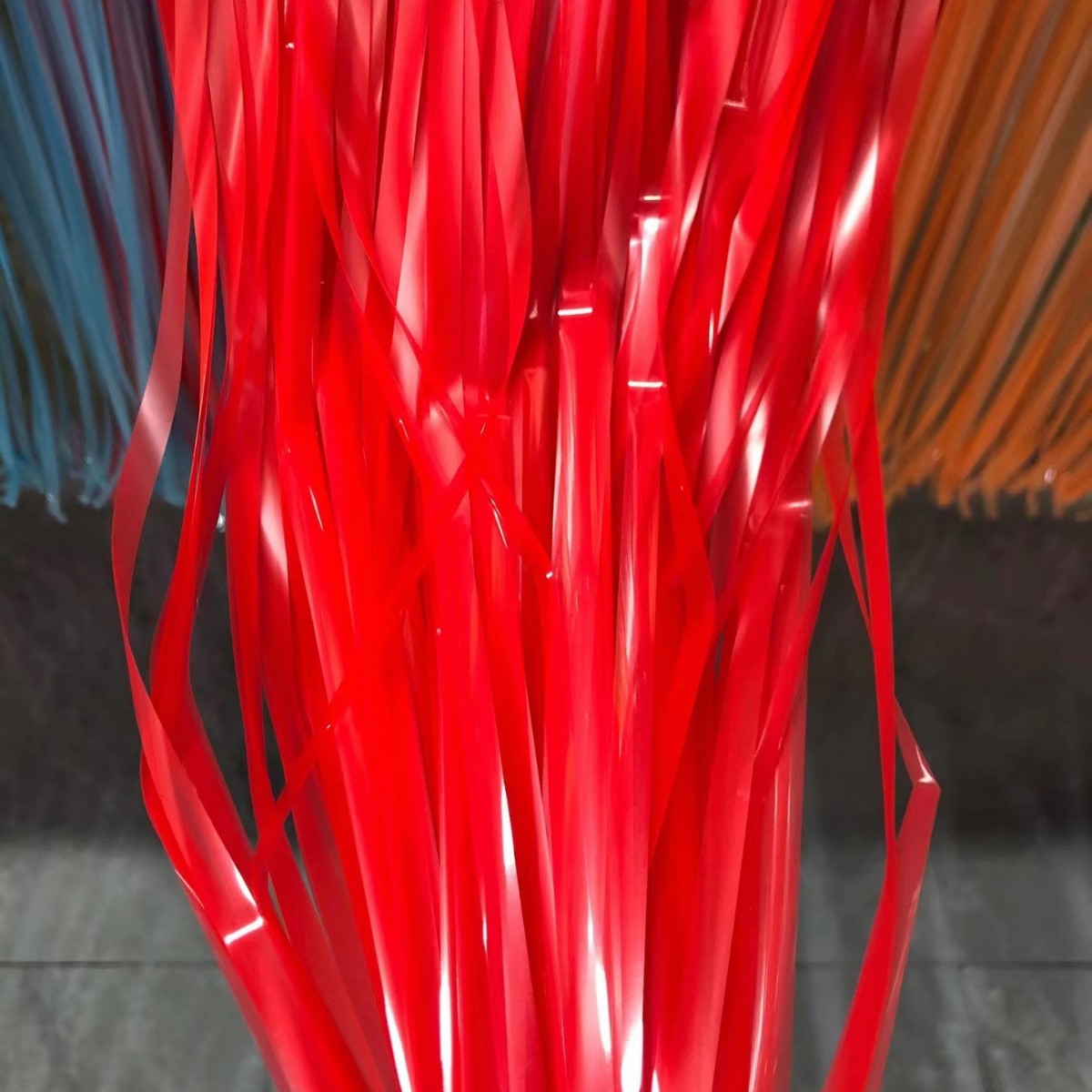 Tinsel Curtain Fluorescence Series Red Tinsel Curtain