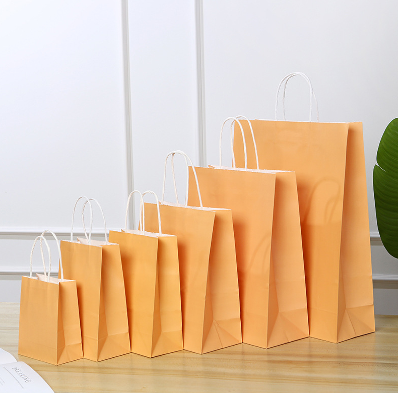 13*8*21CM Golden Paper Handbag
