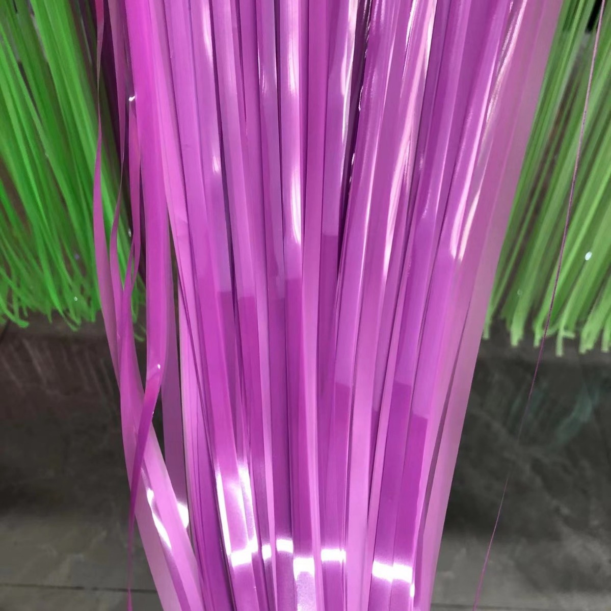 Tinsel Curtain Fluorescence Series Purple Tinsel Curtain