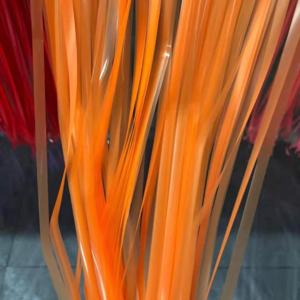 Tinsel Curtain Fluorescence Series Orange Tinsel Curtain