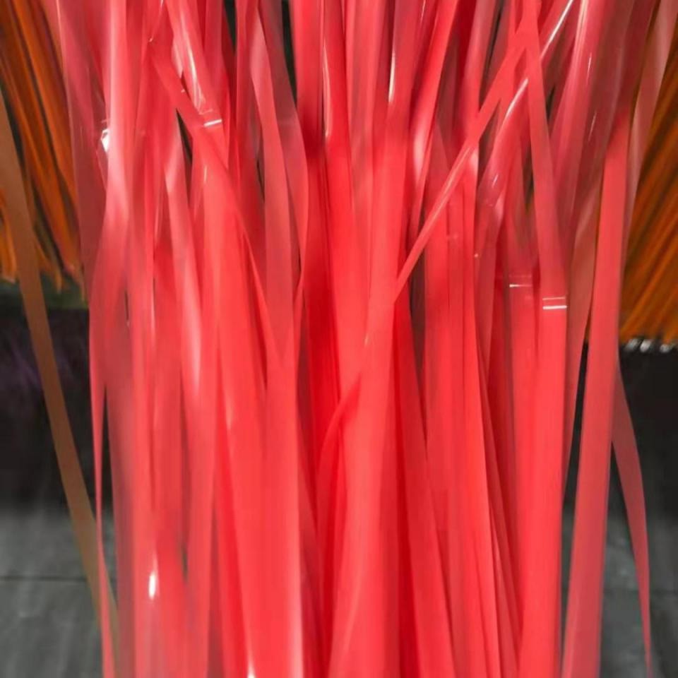 Tinsel Curtain Fluorescence Series Watermelon Red Tinsel Curtain