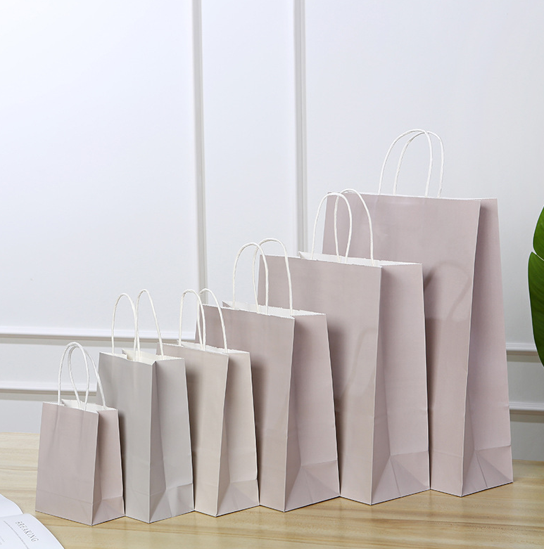 13*8*21CM Gray Paper Handbag