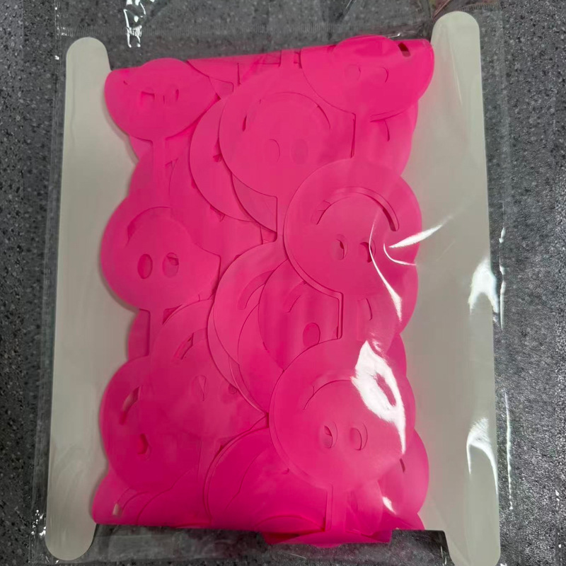 Tinsel Curtain Smiling Face Series Hot Pink Tinsel Curtain