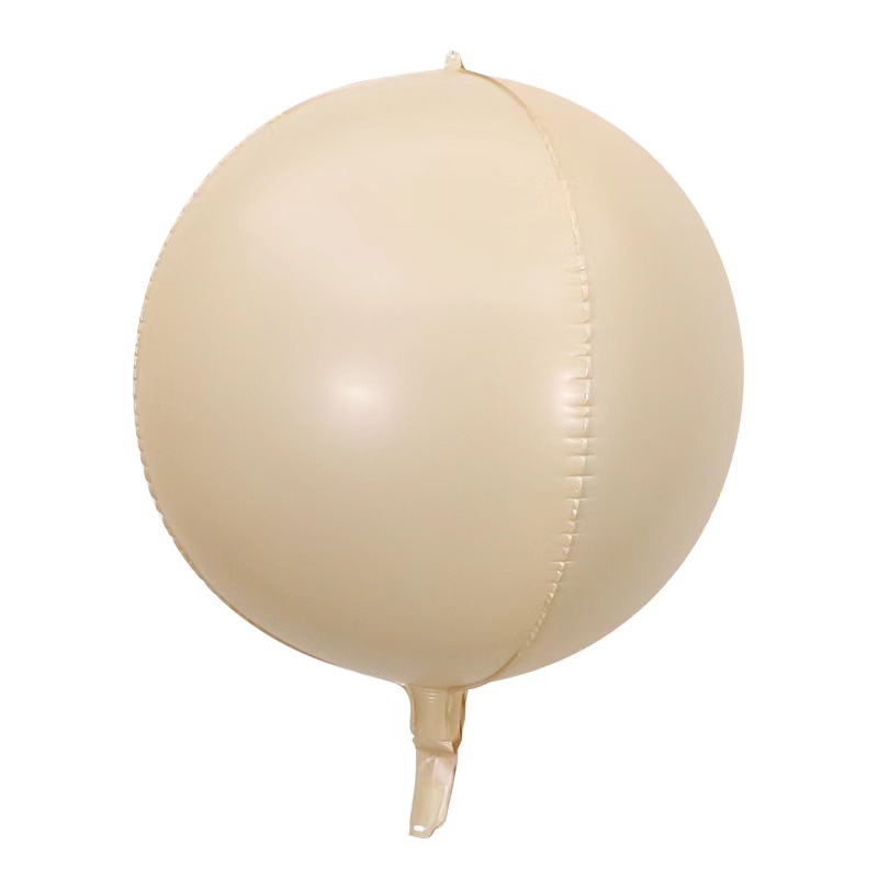 22 inch Caramel Color 4D Sphere Shaped Foil Balloon