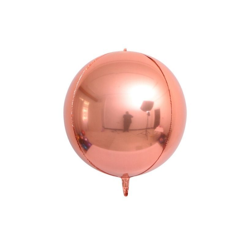18 inch Rose Gold 4D Sphere Shaped Foil Balloon