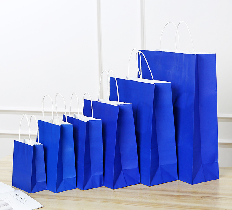 21*11*27CM Royal Blue Paper Handbag