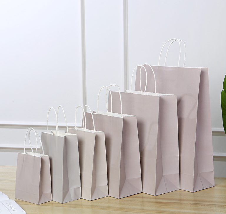 21*11*27CM Gray Paper Handbag
