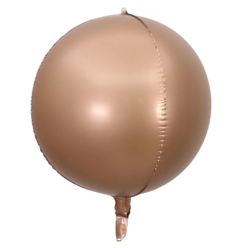 22 inch Chocolate 4D Sphere Shaped Foil Balloon