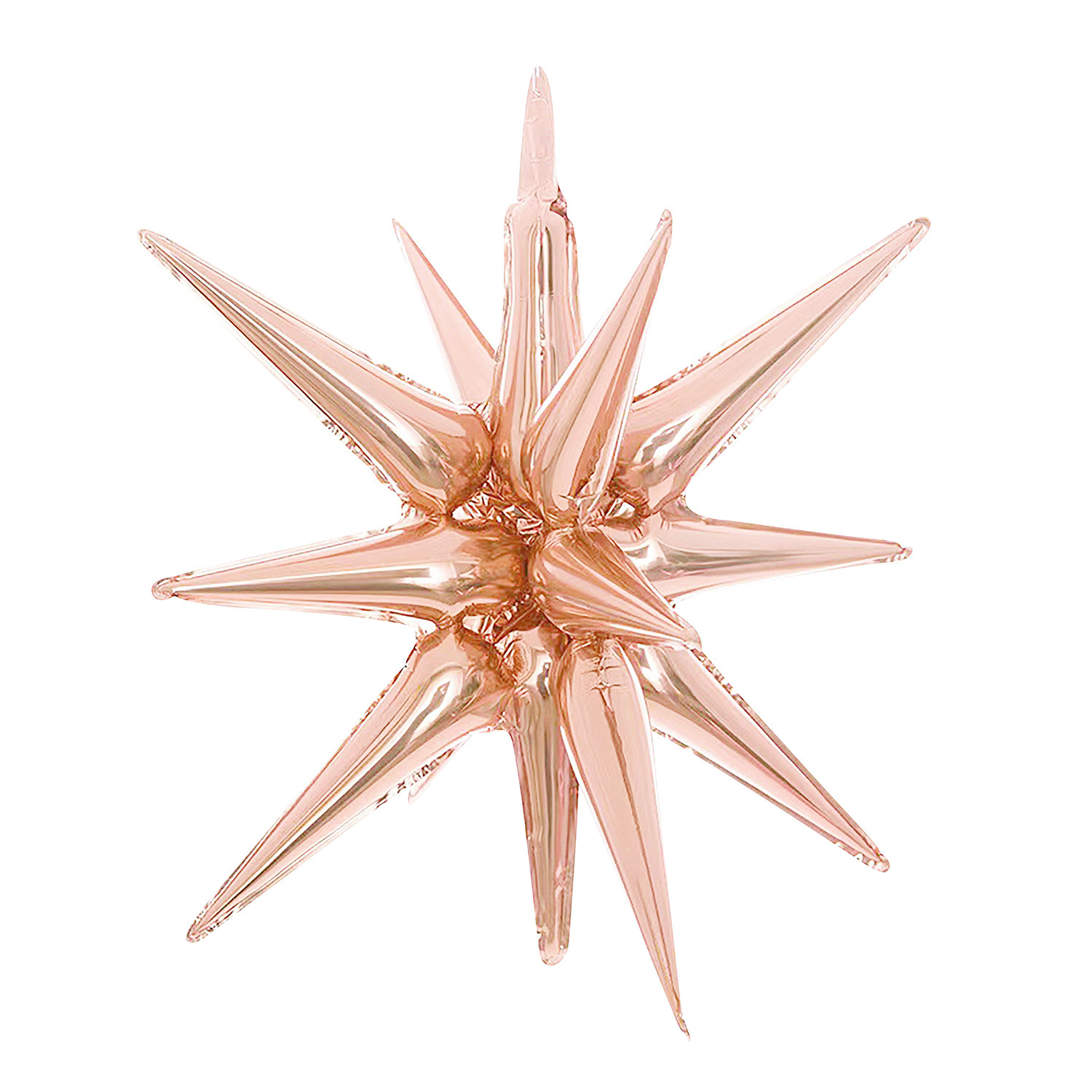 22 inch Champagne Gold Connected Starburst Foil Balloon