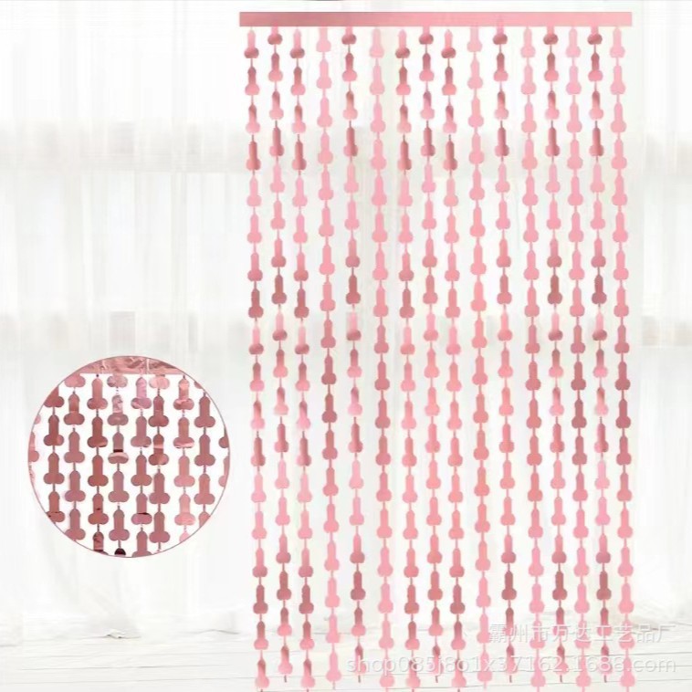 Tinsel Curtain Hen Party Rose Gold Tinsel Curtain