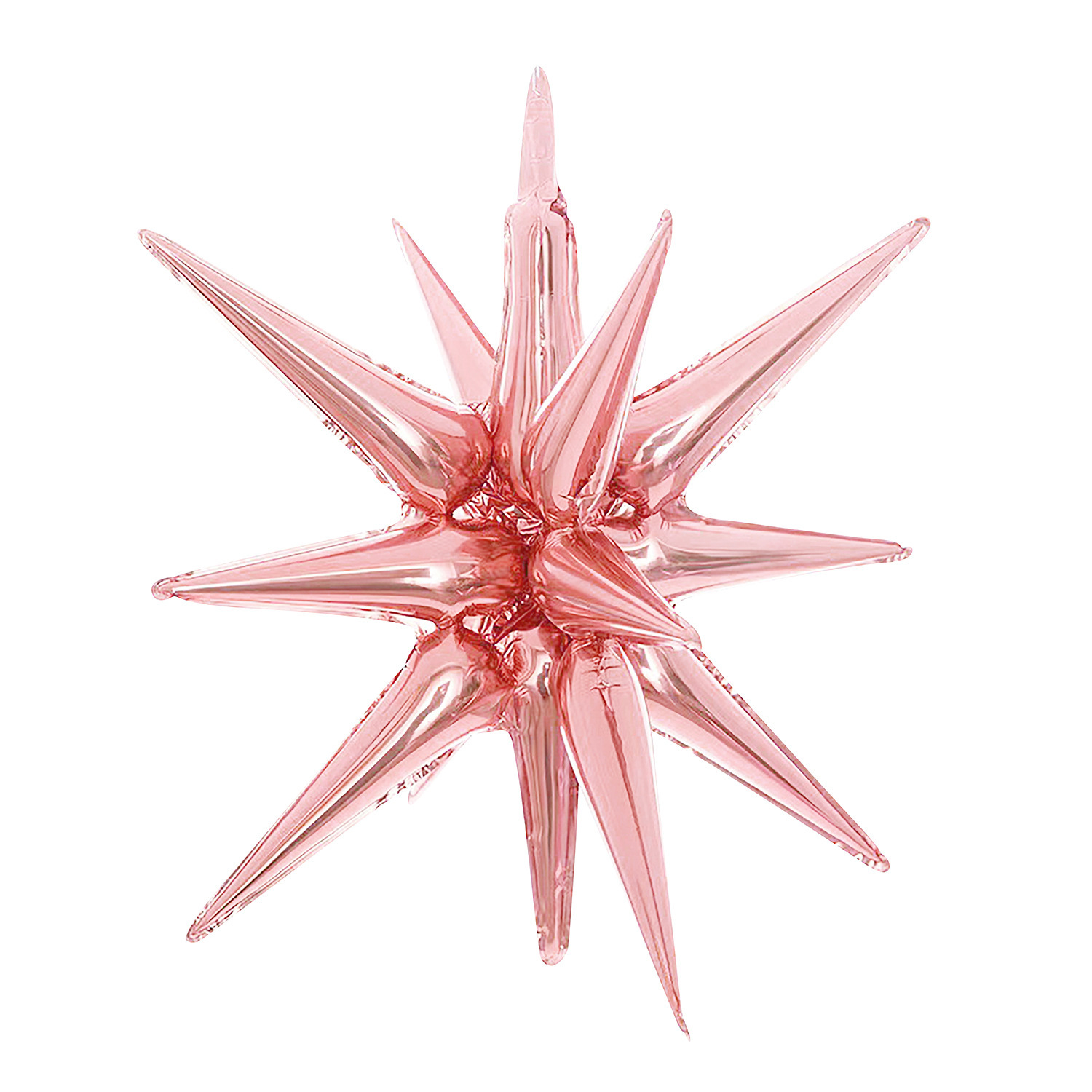 22 inch Rose Gold Connected Starburst Foil Balloon