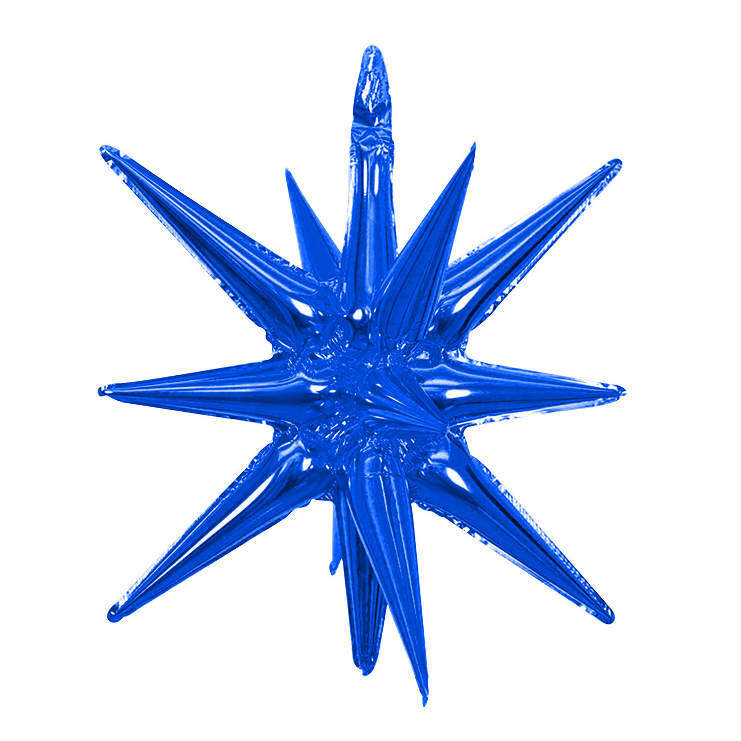 22 inch Sapphire Blue Connected Starburst Foil Balloon