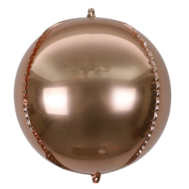 50 inch Rose Gold 4D Sphere Shaped Foil Balloon
