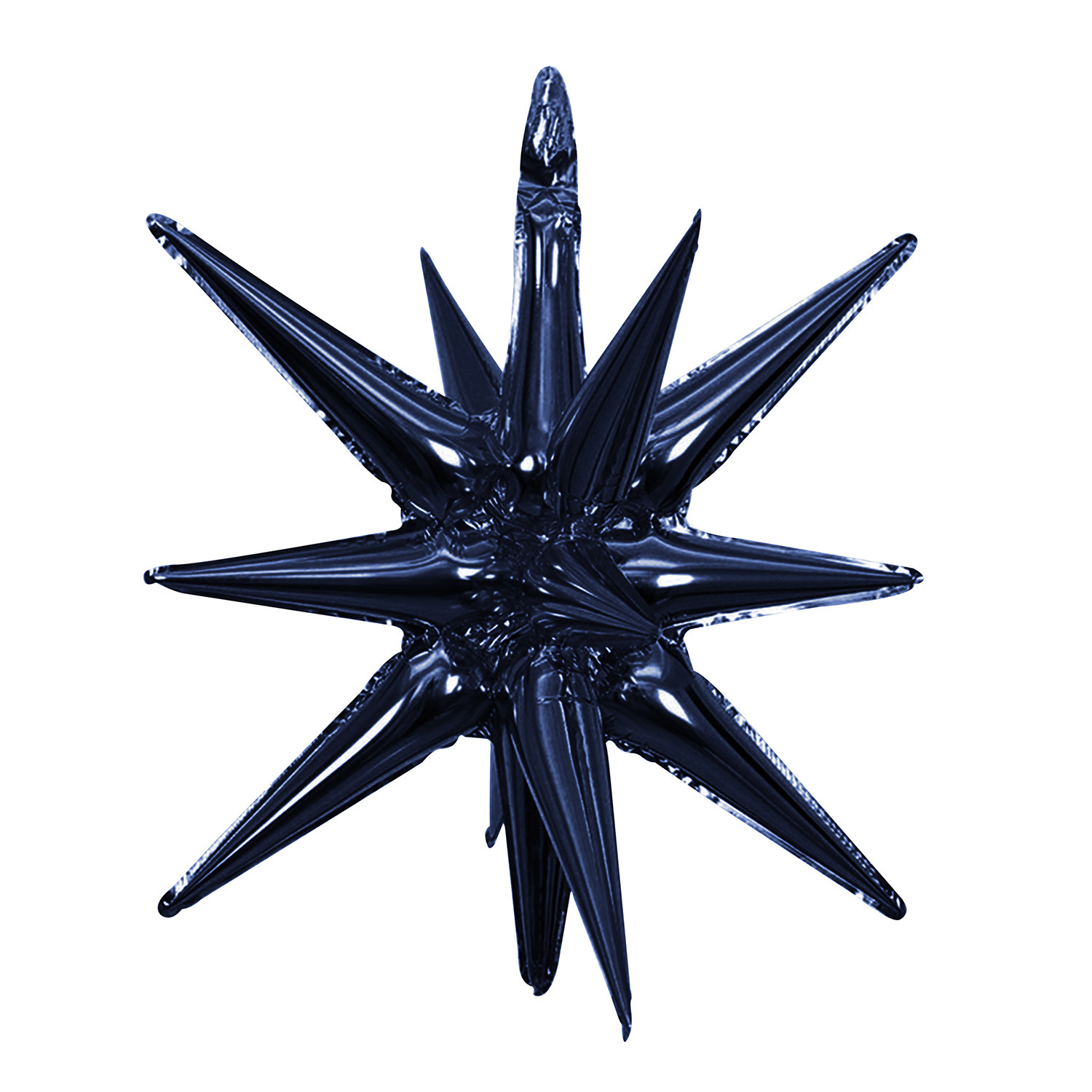 22 inch Night Blue Connected Starburst Foil Balloon