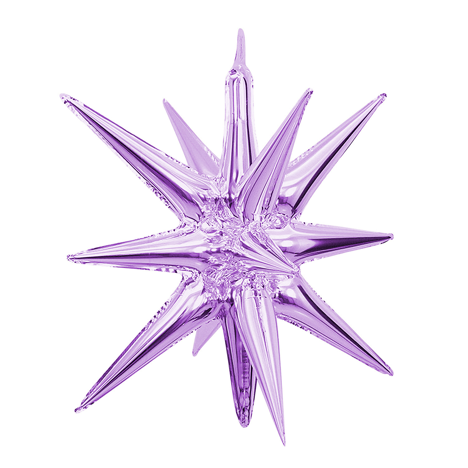 22 inch Light Purple Connected Starburst Foil Balloon
