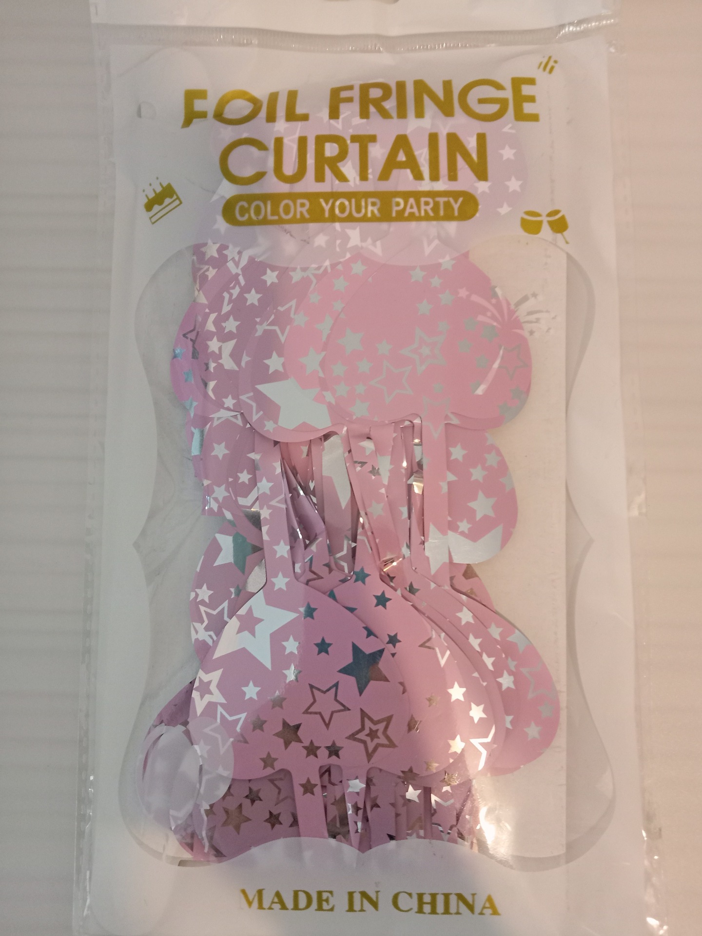 Tinsel Curtain Ceramic Star-shaped Purple Tinsel Curtain