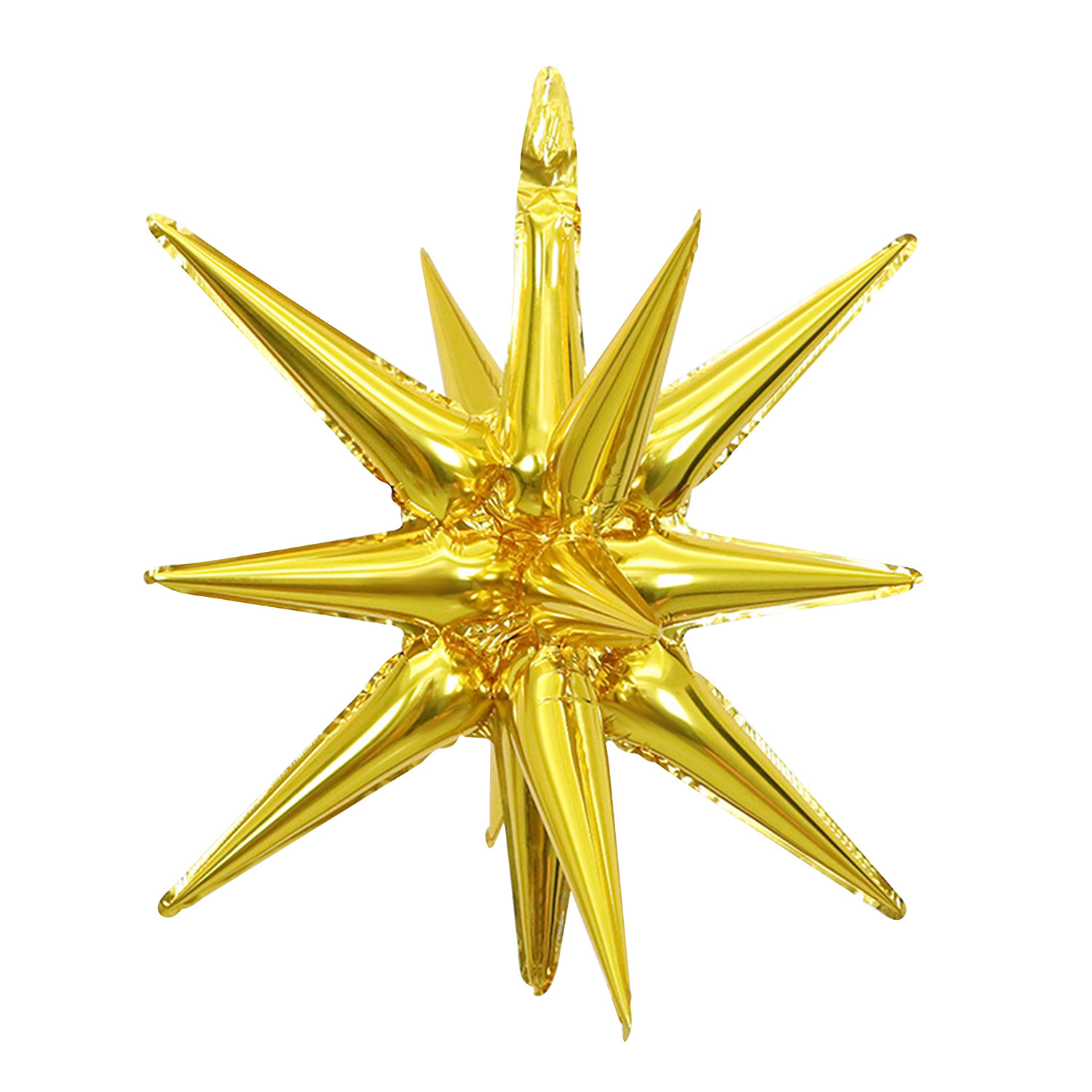 27 inch Gold Connected Starburst Foil Balloon