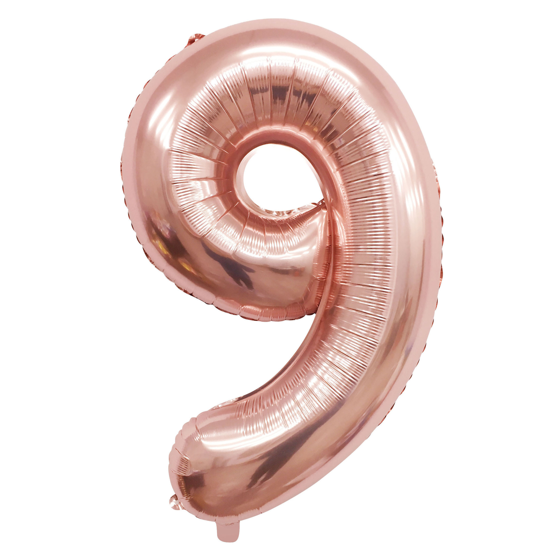 40 inch American Style Rose Gold Number 9 Balloon