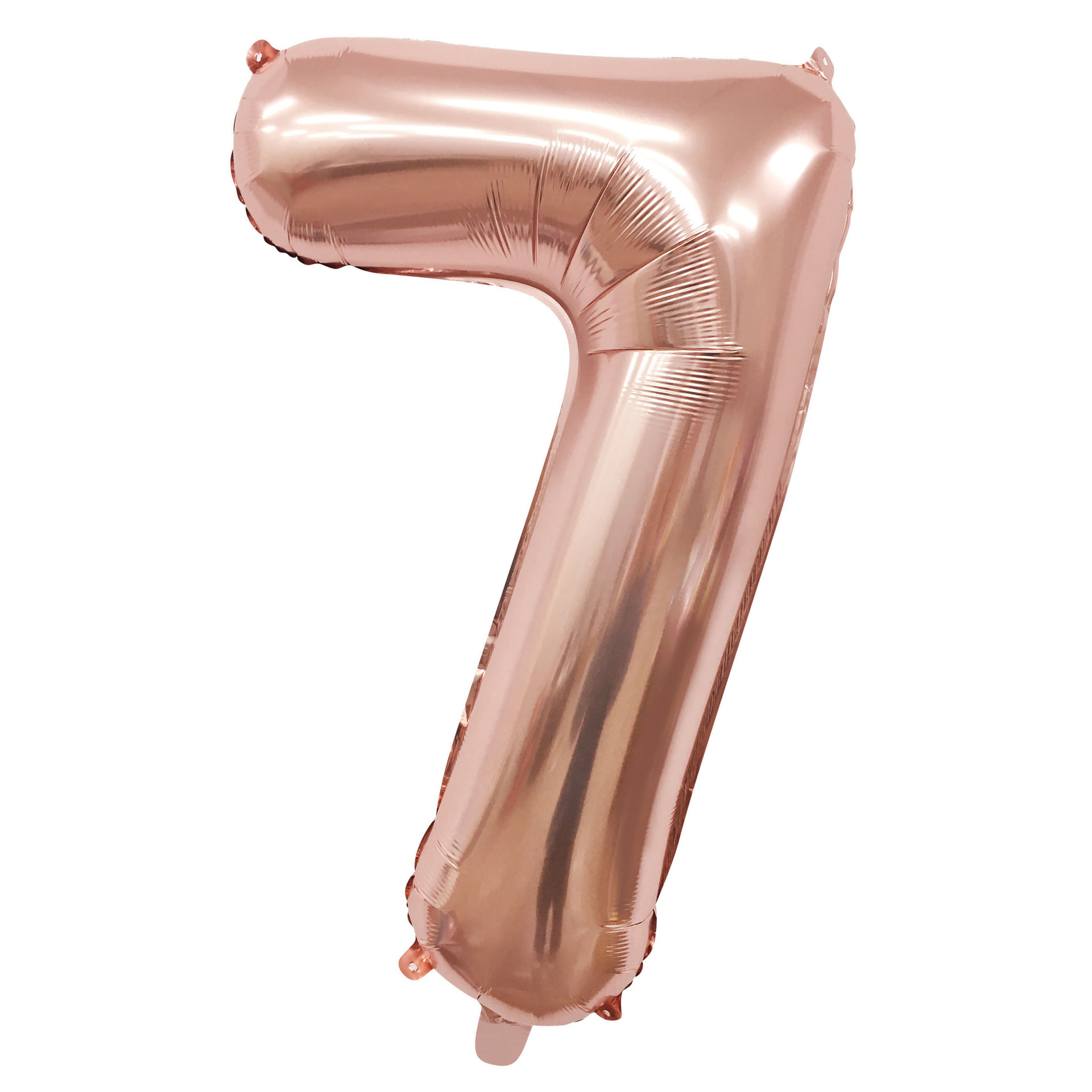 40 inch American Style Rose Gold Number 7 Balloon
