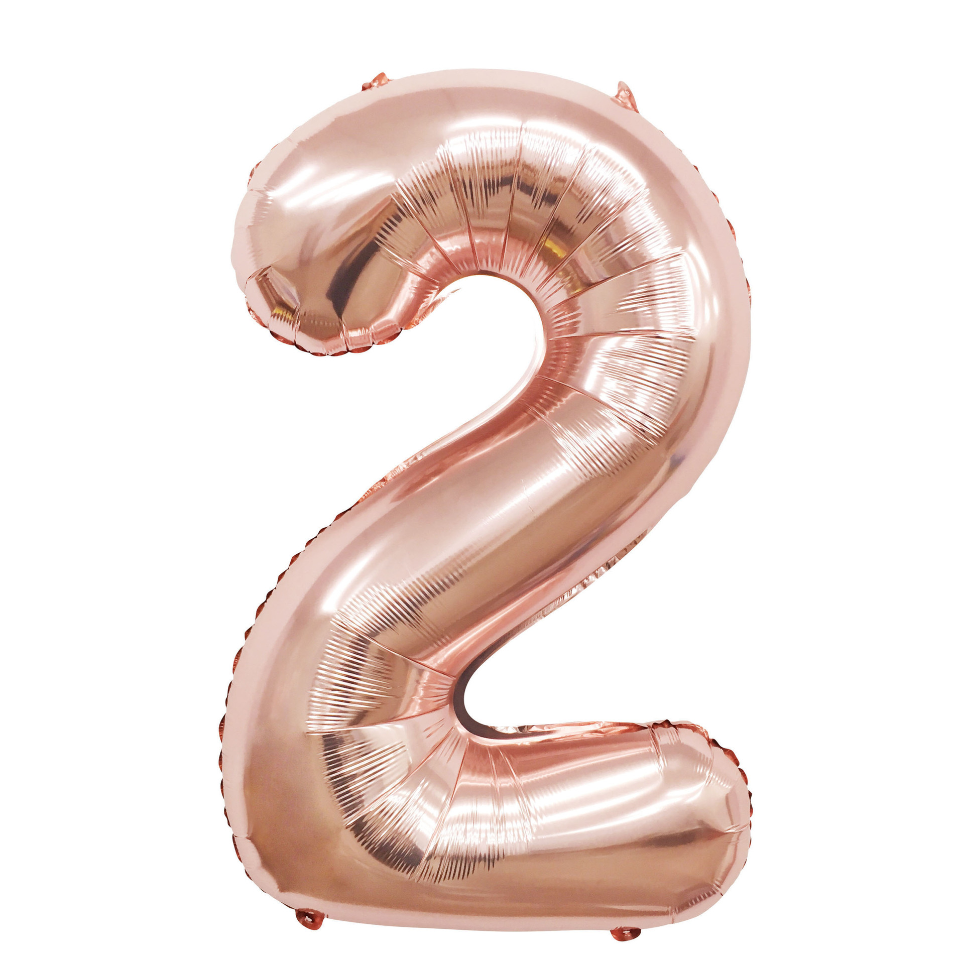 40 inch American Style Rose Gold Number 2 Balloon