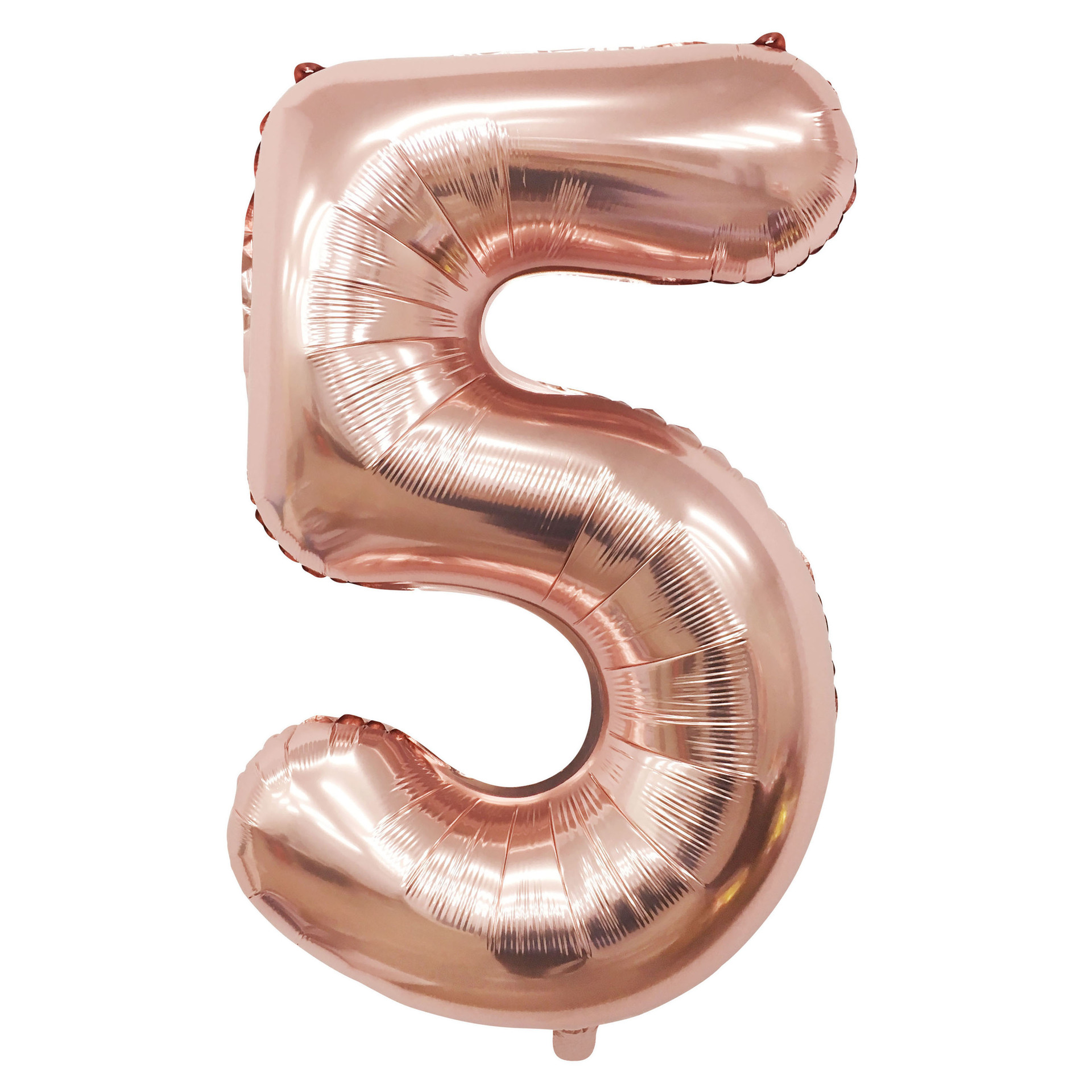 40 inch American Style Rose Gold Number 5 Balloon