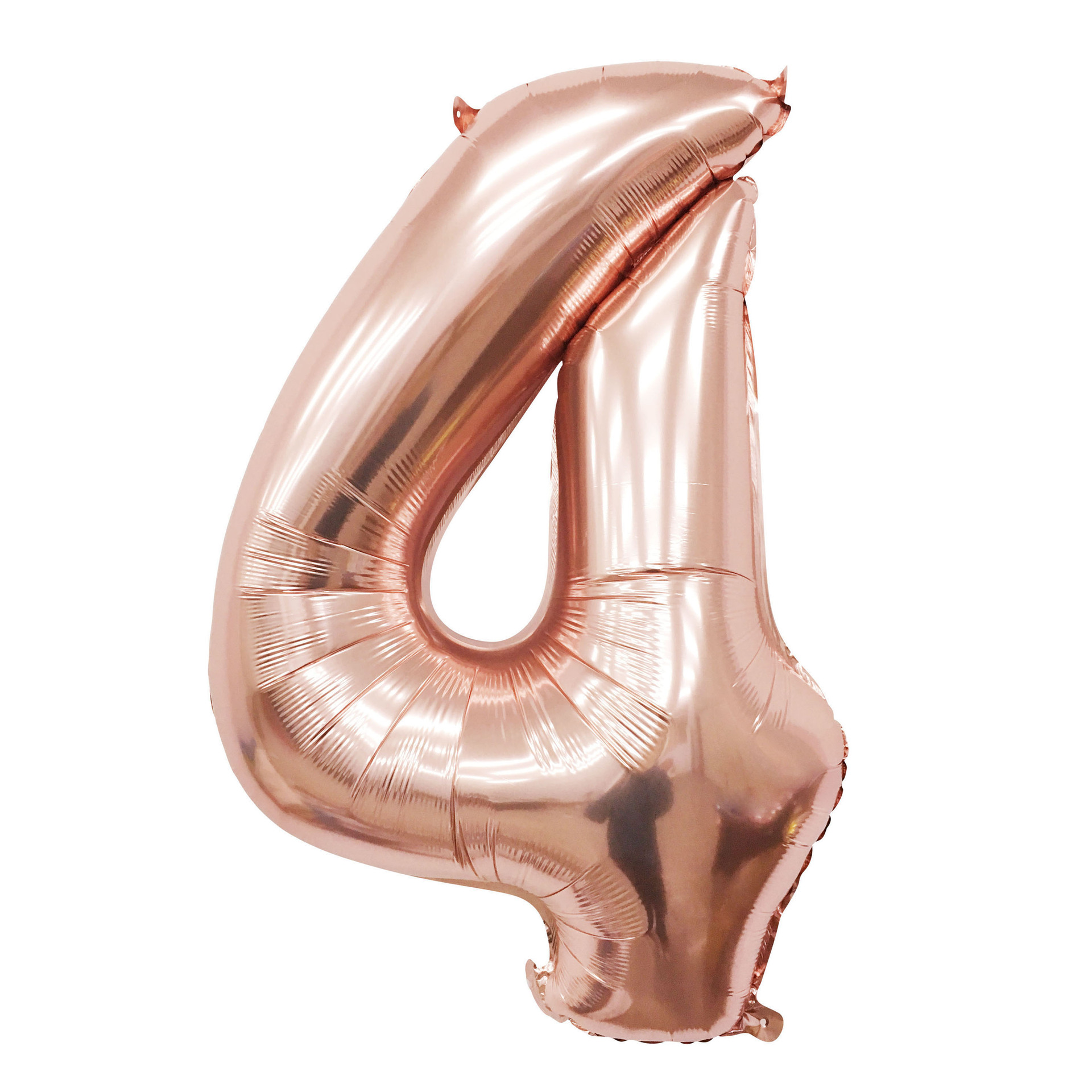 40 inch American Style Rose Gold Number 4 Balloon