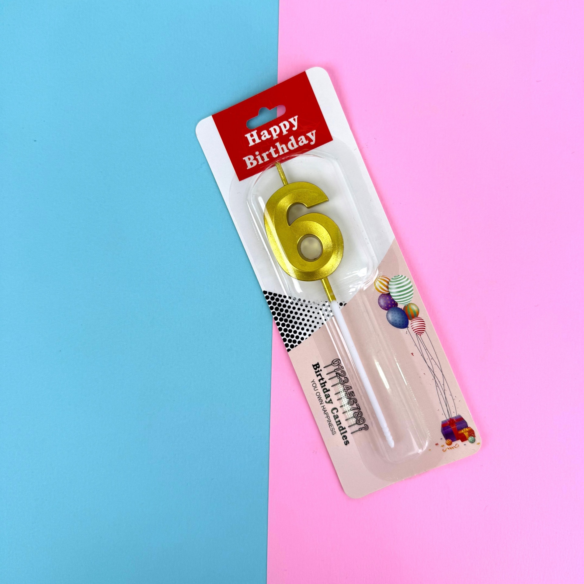 Gold Glitter Number Birthday Candles for Party Decoration