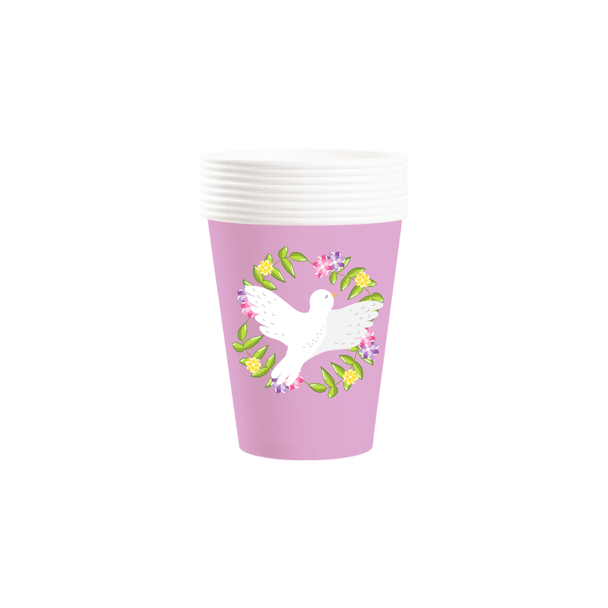 Eid Ramadan Theme Light Purple Paper Cup