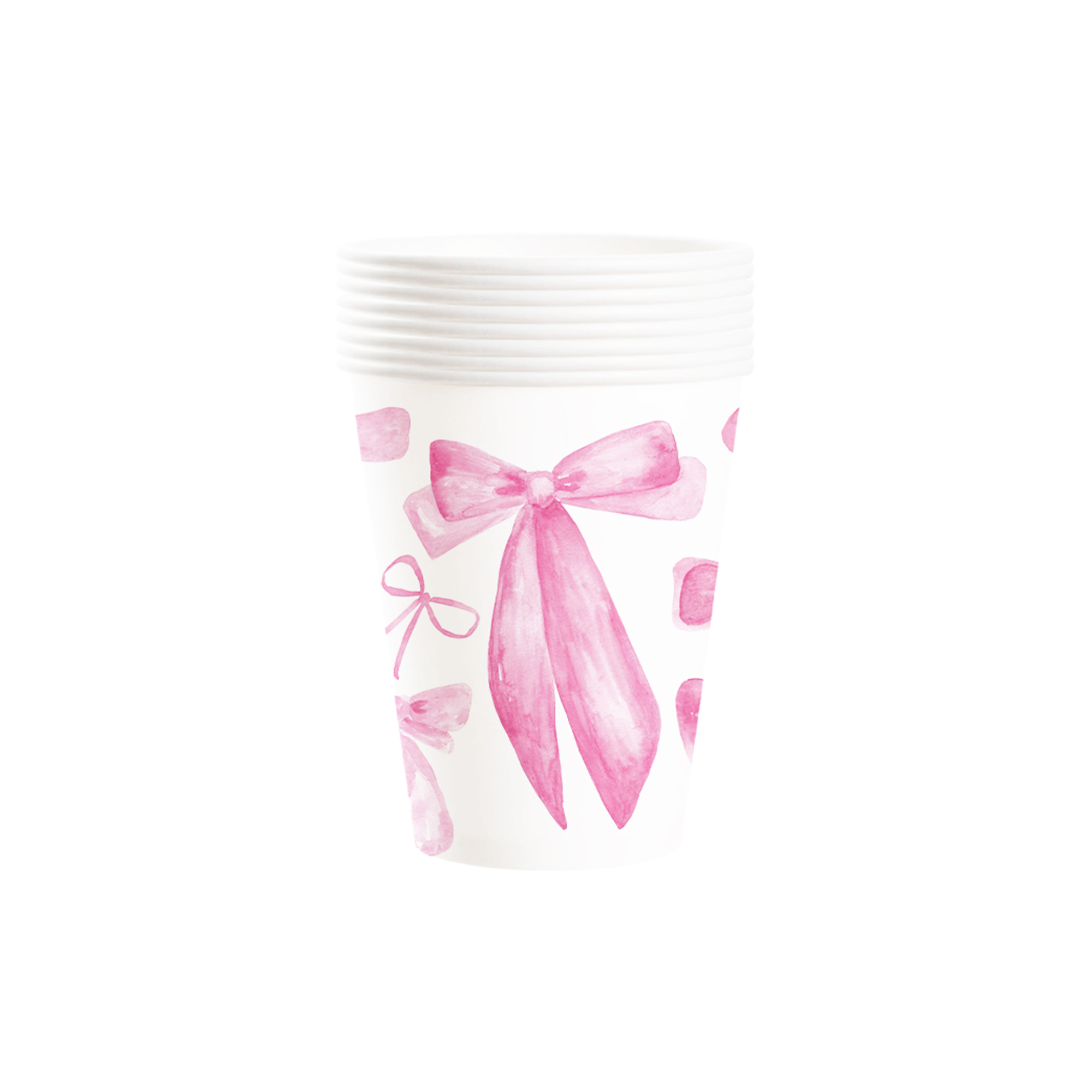 Gender Reveal Theme Pink Knot Paper Cup