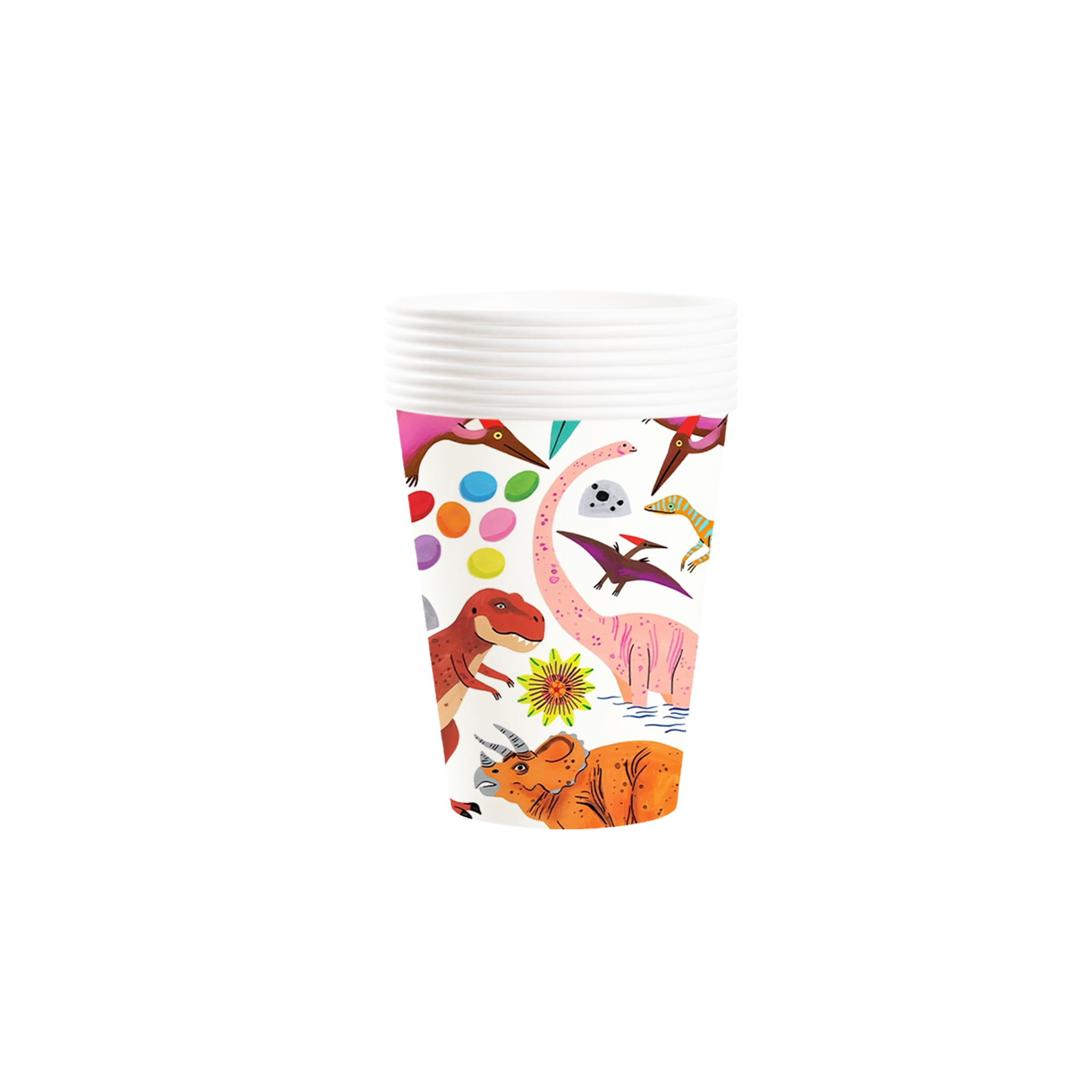 Tropical Theme Dinosaur Paper Cup