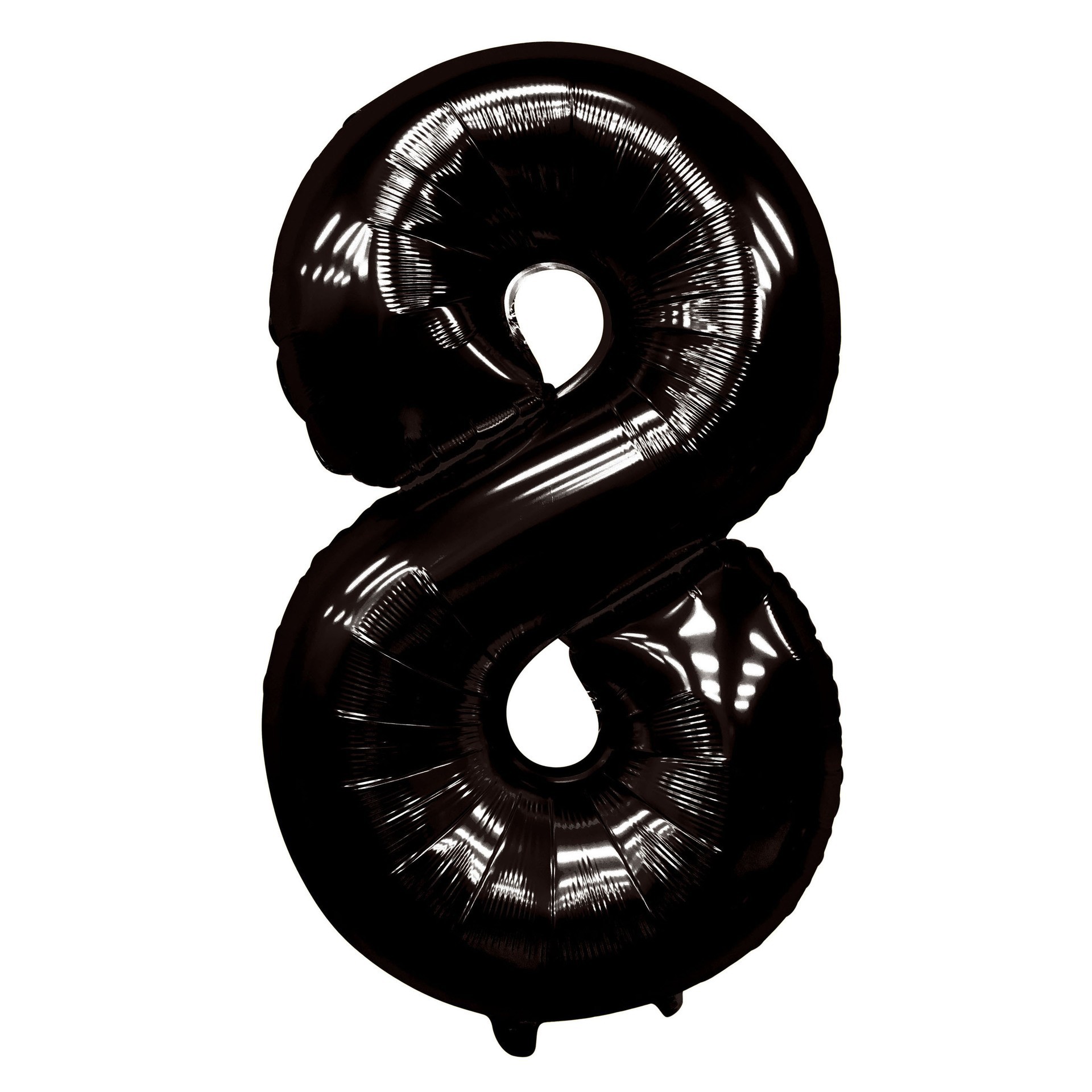 40 inch American Style Black Number 8 Balloon