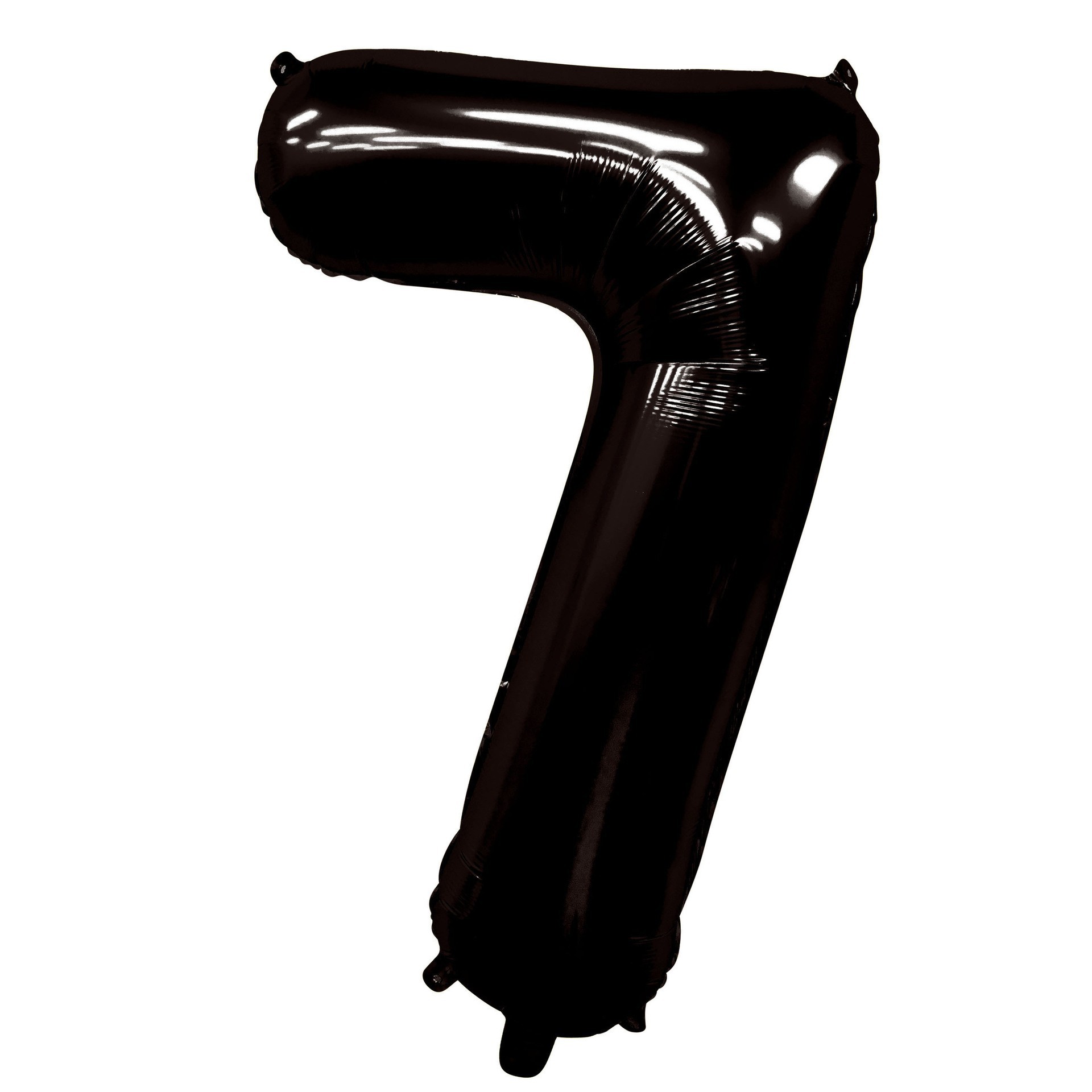 40 inch American Style Black Number 7 Balloon