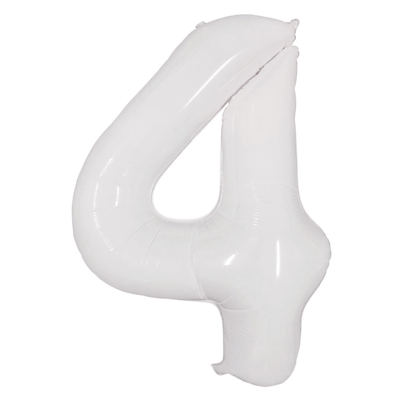 40 inch American Style White Number 4 Balloon