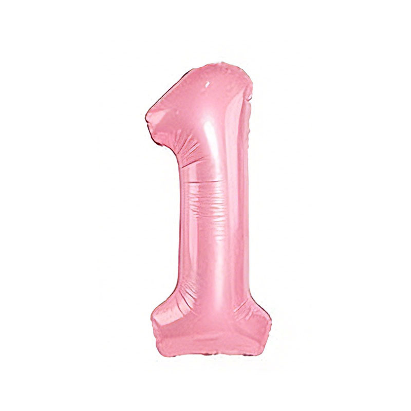 40 inch American Style Pink Number 1 Balloon