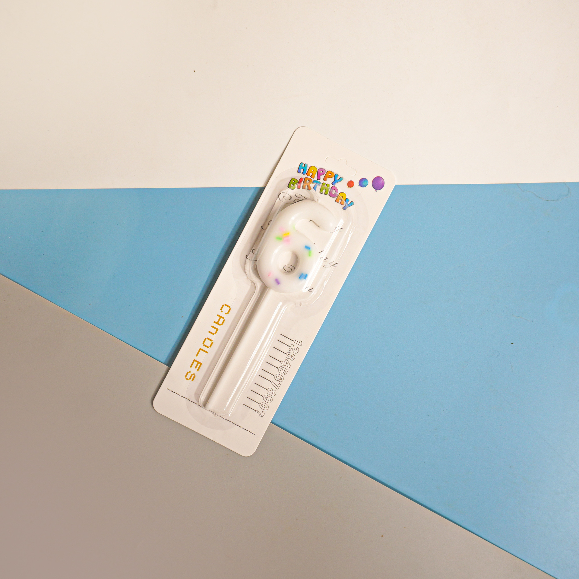 White Number Birthday Candles for Party Decoration