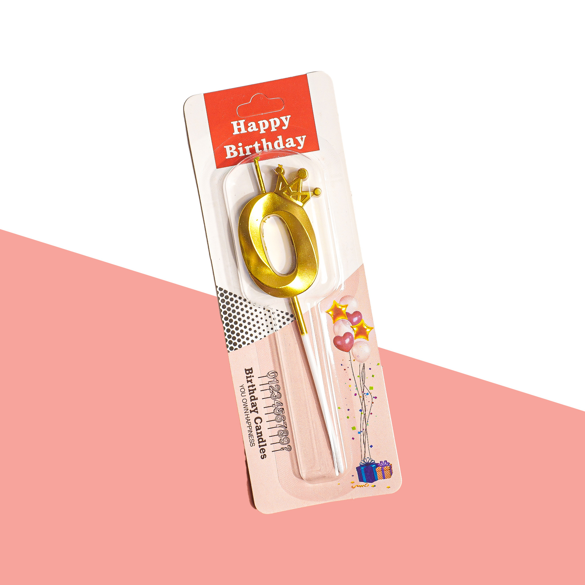 Gold Glitter Number Birthday Candles for Party Decoration