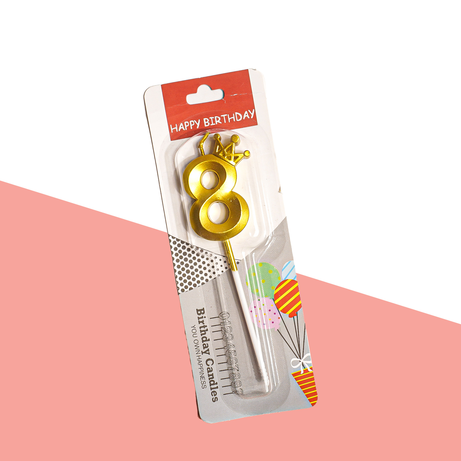 Gold Glitter Number Birthday Candles for Party Decoration