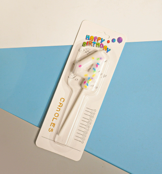 White Number Birthday Candles for Party Decoration