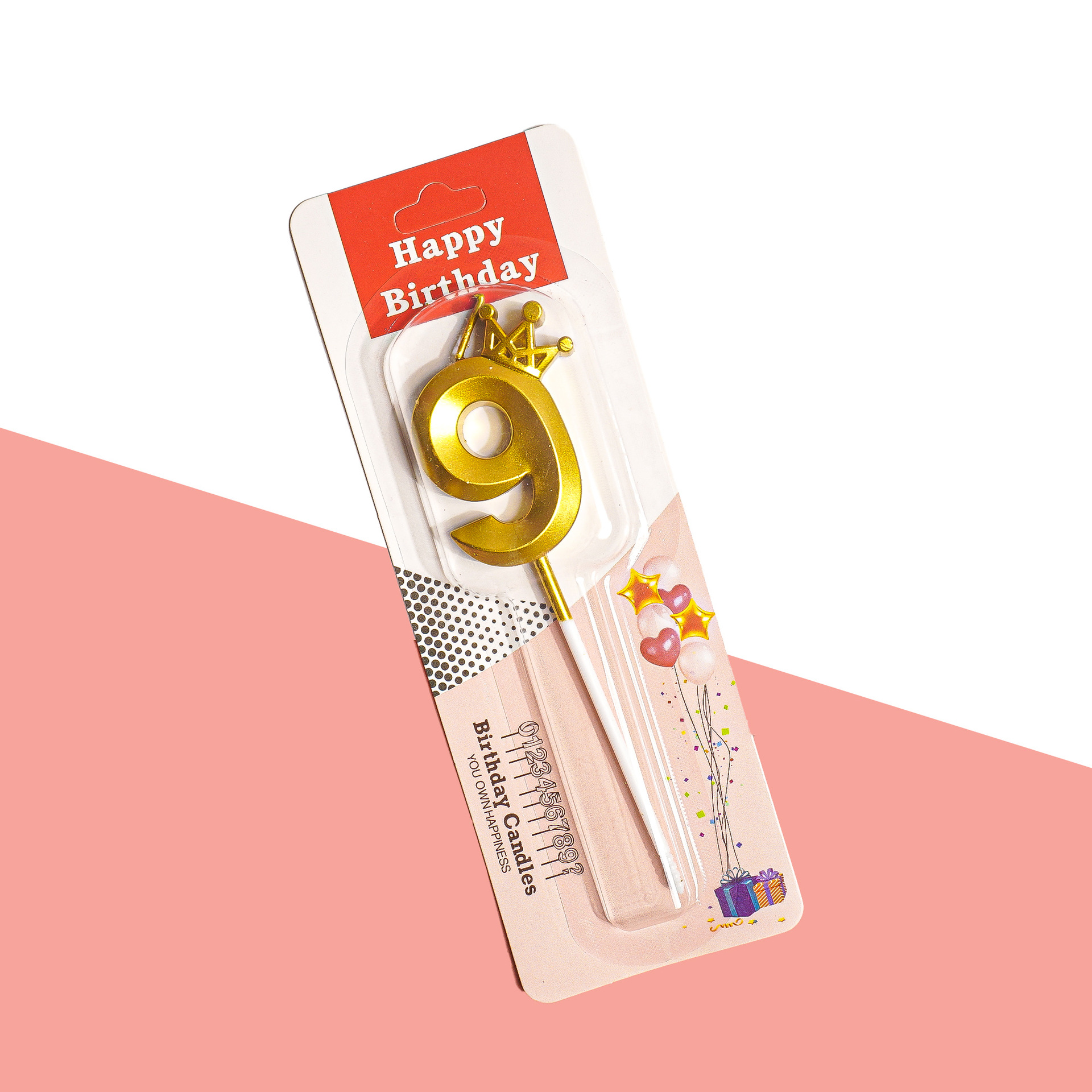 Gold Glitter Number Birthday Candles for Party Decoration