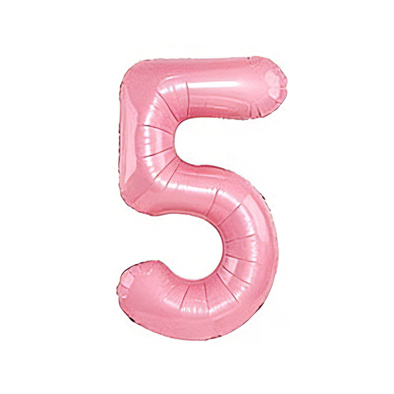 40 inch American Style Pink Number 5 Balloon