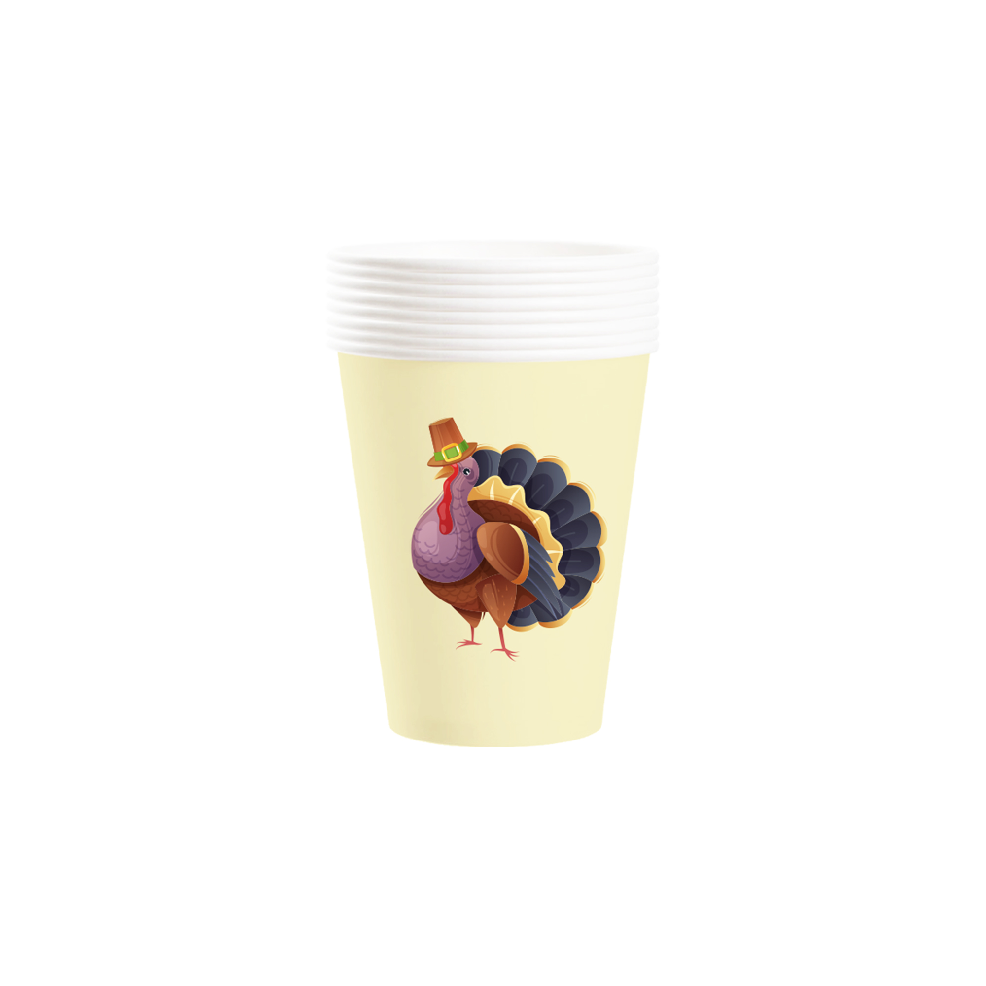 Thanks Giving Theme Turkey Paper Cup